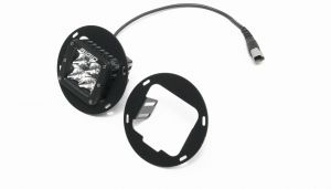 Rock Hard 4X4 Square LED Fog Light Adapters for 18-24 Jeep Wrangler JL, JLU RH-6063