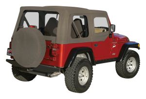 RT Off-Road Fabric Khaki Replacement Soft Top for 97-06 Jeep Wrangler,97-06 Jeep TJ RT10336