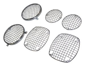 RT Off-Road Metal Chrome Stone Guard Set for 76-83 Jeep CJ5,76-86 Jeep CJ7,81-85 Jeep Scrambler RT26027