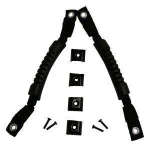 RT Off-Road Nylon Black Door Handle Set for 76-86 Jeep CJ7,81-85 Jeep Scrambler,87-95 Jeep Wrangler RT27004