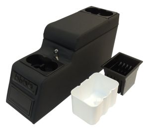 RT Off-Road Plastic Black Locking Center Console for 76-83 Jeep CJ5,76-86 Jeep CJ7,81-85 Jeep Scrambler,87-95 Jeep Wrangler RT27009