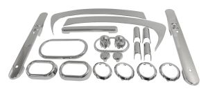 RT Off-Road Plastic Chrome Interior Accent Kit for 07-10 Jeep Wrangler RT27029