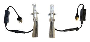 RT Off-Road Metal Black LED Headlight Bulb Kit for 84-01 Jeep Cherokee,86-92 Jeep Comanche,87-95 Jeep Wrangler RT28051