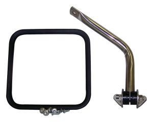 RT Off-Road Stainless Stainless Mirror Kit for 59-83 Jeep CJ5,59-75 Jeep CJ6,76-86 Jeep CJ7,81-85 Jeep Scrambler,55-58 Jeep Willys RT30008