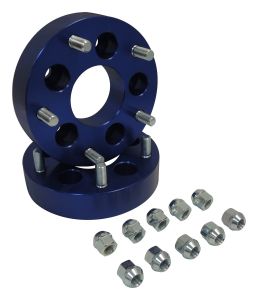RT Off-Road Aluminum Blue Wheel Adapter Set for 84-01 Jeep Cherokee,86-92 Jeep Comanche,93-98 Jeep Grand Cherokee,02-12 Jeep Liberty,87-06 Jeep Wrangler,97-06 Jeep TJ RT32002