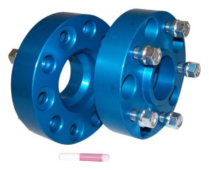 RT Off-Road Aluminum Blue Wheel Spacer Set for 07-17 Jeep Wrangler,99-10 Jeep Grand Cherokee,06-10 Jeep Commander,2018 Jeep Wrangler JK RT32004