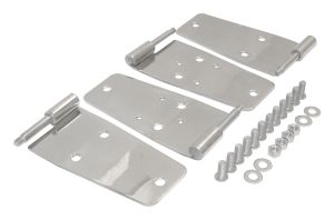 RT Off-Road Stainless Stainless Door Hinge Set for 76-83 Jeep CJ5,76-86 Jeep CJ7,81-85 Jeep Scrambler,87-95 Jeep Wrangler RT34008