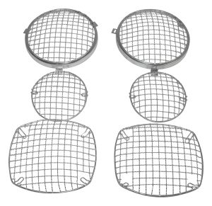 RT Off-Road Stainless Stainless Stone Guard Set for 76-83 Jeep CJ5,76-86 Jeep CJ7,81-85 Jeep Scrambler RT34034