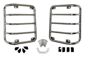 RT Off-Road Stainless Stainless Tail Light Guard Set for 07-17 Jeep Wrangler,2018 Jeep Wrangler JK RT34080