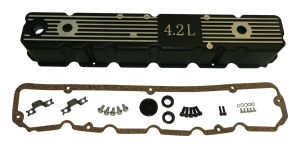 RT Off-Road Aluminum Black Valve Cover Kit for 81-83 Jeep Cherokee,84-86 Jeep Grand Wagoneer,81-86 Jeep J10,81-85 Jeep Scrambler,81-83 Jeep Wagoneer,81-83 Jeep CJ5,81-86 Jeep CJ7 RT35005