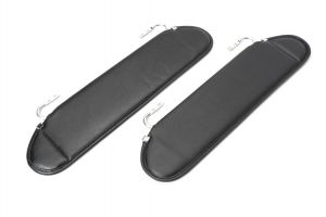 Crown Automotive Sun Visor Set in Black for 87-95 YJ Wrangler RT52005