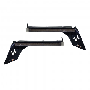Quake LED Slim Smoked DRL Rubicon Fender Chop Kit with Sequential Turn Signals for 18-24+ Jeep Wrangler JL & Gladiator JT QTE1194