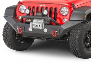 Rugged Ridge Spartan Front Bumper with High Clearance Ends & Overrider for 07-18 Jeep Wrangler JK, JKU 11548-