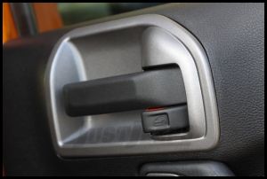 Rugged Ridge Door Latch Trim In Charcoal For 2011-18 Jeep Wrangler JK 2 Door & Unlimited 4 Door Models 11157.20
