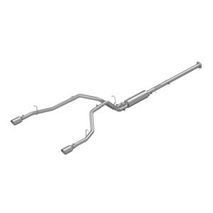 MBRP Exhaust 3in. Cat Back 2.5in Dual Split Rear Exit for 19-24 Ram 1500 S5152AL