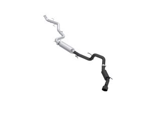MBRP Exhaust Black-Coated Aluminized Steel 3 Inch Cat-Back Single Side Exhaust with BLK Tip for selected Toyota models S5323BLK
