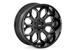 Rough Country Rough Country 96 Series Wheel One-Piece Gloss Black 20x9 6x5.5 -12mm For 2021-2023 Ford Bronco 2 and 4 Doors 96200912