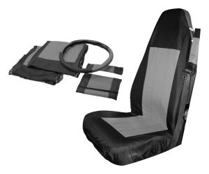 RT Off-Road Fabric Black Seat Cover Set for 87-02 Jeep Wrangler,97-02 Jeep TJ SC10021