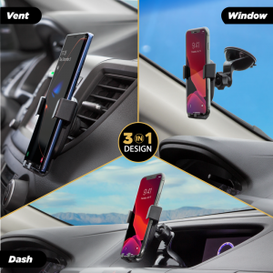 Scosche GravityDrop 3-in-1 Window/Dash/Vent Mount Kit GHVWD