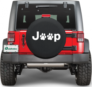 Quadratec Jeep Paw Prints Dog Lover Tire Cover 80000-