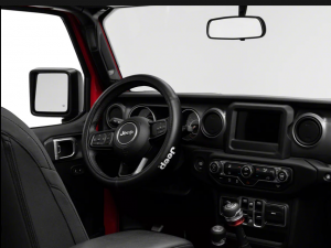 Plasticolor Texture Grip Jeep Logo Steering Wheel Cover 006729R01-