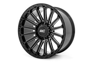 Rough Country 97 Series Wheel One-Piece in Gloss Black 17x9, 5x5 Bolt Pattern 97170918