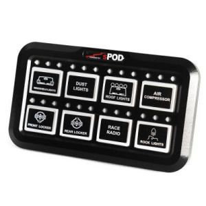 sPOD Add-On HD Switch Panel 8-Circuit Systems - Universal 8-800-HDADD