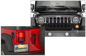 TACTIK LED Headlight & Tail Light Combo for 07-18 Jeep Wrangler JK, JKU 97109-0247