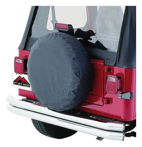 RT Off-Road Vinyl Black Tire Cover for 59-83 Jeep CJ5,59-75 Jeep CJ6,76-86 Jeep CJ7,81-85 Jeep Scrambler,87-12 Jeep Wrangler,59-66 Jeep CJ3,46-58 Jeep Willys,66-68 Jeep CJ5A,66-68 Jeep CJ6A,97-06 Jeep TJ TC303215