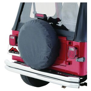 RT Off-Road Vinyl Black Tire Cover for 59-83 Jeep CJ5,76-86 Jeep CJ7,81-85 Jeep Scrambler,87-16 Jeep Wrangler,55-58 Jeep Willys,97-06 Jeep TJ TC333535