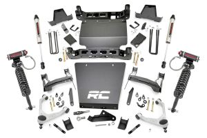 Rough Country 7 Inch Stamped Steel LCA Lift Kit Forg16-18ged UCA Bracket Vertex/V2 Shks Chevy/GMC 1500 11657