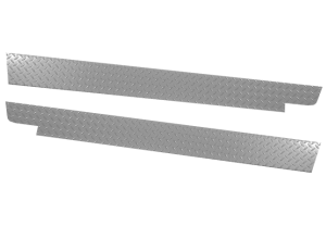 Warrior Products Sideplates (Aluminum Diamond Plate) For 1976-86 Jeep CJ Series 913