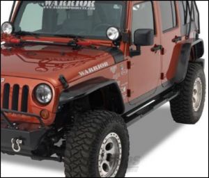 Warrior Products Front Tube Flares In Unfinished For 2007-18 Jeep Wrangler JK 2 Door & Unlimited 4 Door Models S7311-RAW