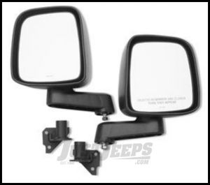 Warrior Products Adventure Door Mirror and Mount Kit For 2007-14 Jeep Wrangler JK 2 Door & Unlimited 4 Door Models 1519