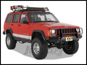 Warrior Products Rock Crawler Front Bumper with Brush Guard and D-Ring Mounts For 1984-01 Jeep Cherokee XJ Models 56051