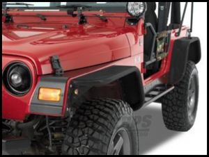 Warrior Products Rear Tube Flares For 1997-06 Jeep Wrangler TJ Models (Diamond Plate) 7302
