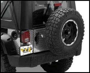 Warrior Products Tailgate Cover For 2007-18 Jeep Wrangler JK 2 Door & Unlimited 4 Door (Aluminum Diamond Plate) 920D-1