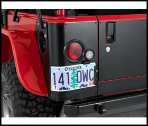 Warrior Products Rear Corners with Cutouts for LED Lights (Black Powder Coated Steel) For 2007-18 Jeep Wrangler JK 2 Door Models S924A