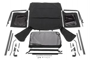 Rugged Ridge Complete Soft Top w/Frame for 76-95 Jeep CJ7 & Wrangler YJ with Full Steel Doors 13782.35