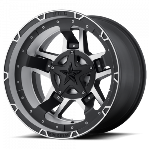 KMC XD827 Rockstar RS3 Machined Face with Black Accents 18x9 5X4.50/5X5 XD82789054500