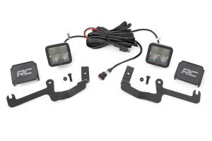 Rough Country LED Light Kit Ditch Mount 2" Spectrum Pair Spot For 19-24 Chevy Silverado 1500 80841