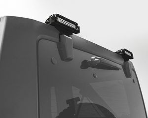 ZROADZ Rear Window Hinge Mounting Kit with 2 6" LED Light Bars for 07-18 Jeep Wrangler JK, JKU Z394812-KIT