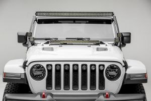 ZROADZ Hood Cowl Mounting Brackets for (1) 30" LED Light Bar for 18+ Jeep Wrangler JL & 20+ Gladiator JT Z364931