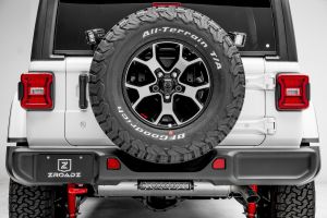 ZROADZ Rear Spare Tire Carrier Light Mount Brackets For 2018+ Jeep Wrangler JL 2 Door & Unlimited 4 Door Models Z394951