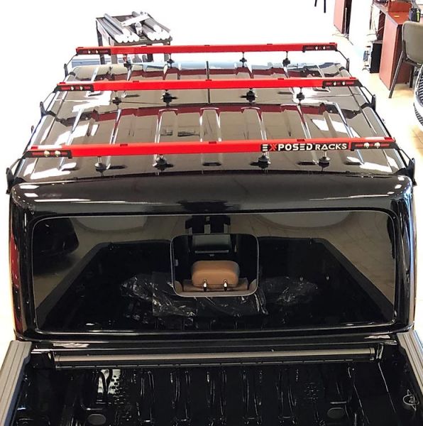 JJS4WD Exposed Racks Hardtop Tent Roof Rack for 18+ Jeep Wrangler