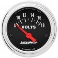 Auto Meter 2 1/16" Diameter Electrical Voltmeter Gauge (8 - 18 Volts) 2592