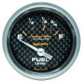 Auto Meter Carbon Fiber Series 2 1/16" Gas Gauge at 73 OHMs Empty / 8-12 OHMs Full 4715