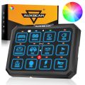 Auxbeam RB120 RGB Switch Panel, Toggle/ Momentary/ Pulsed Mode Supported (Two-Sided Outlet) QP011082