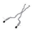 MBRP T304 Stainless Steel 3" Cat Back Dual Rear with Carbon Fiber Tips for selected Dodge models S51053CF